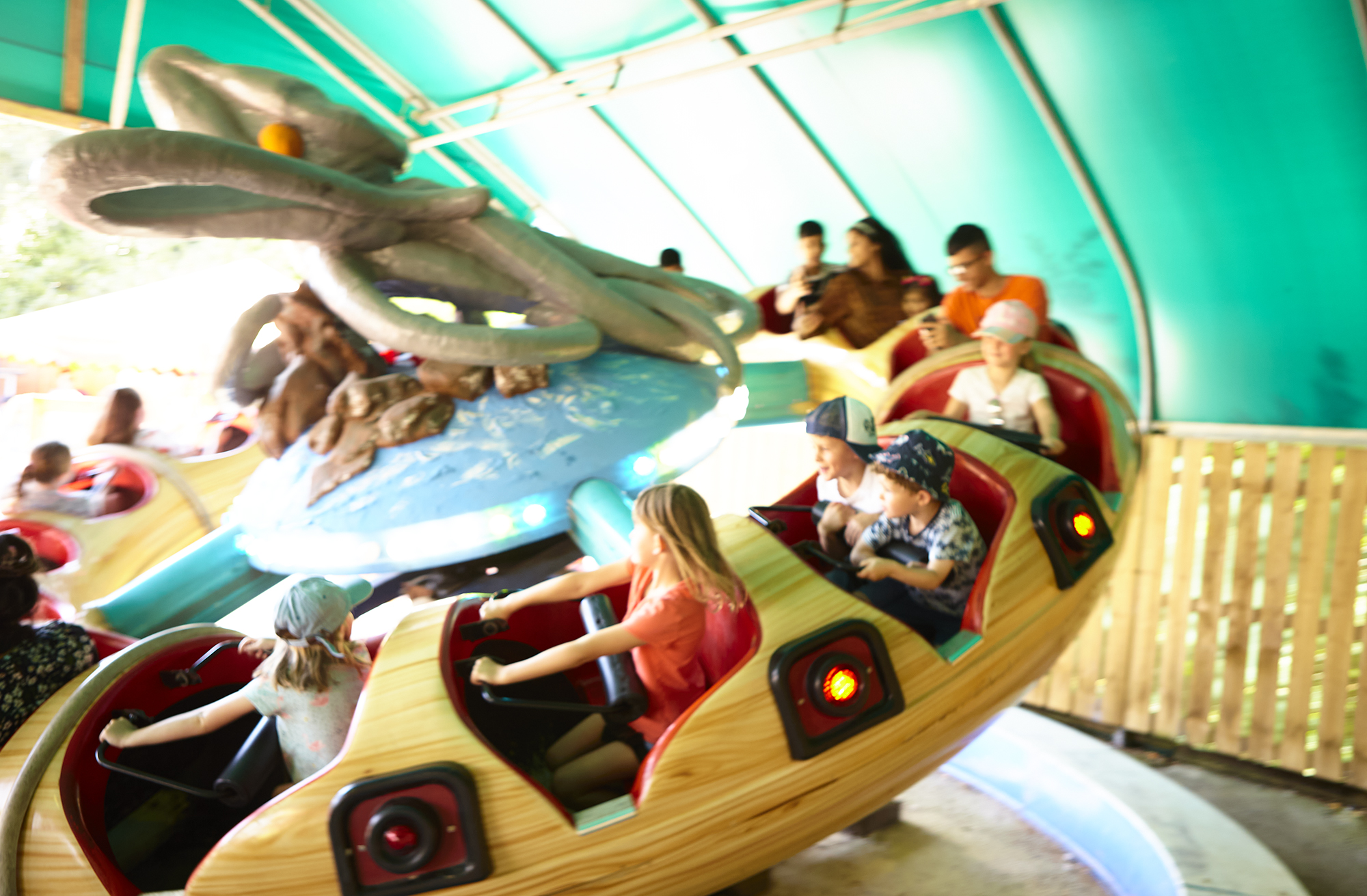 Space Pirates Ride At Lightwater Valley In Yorkshire