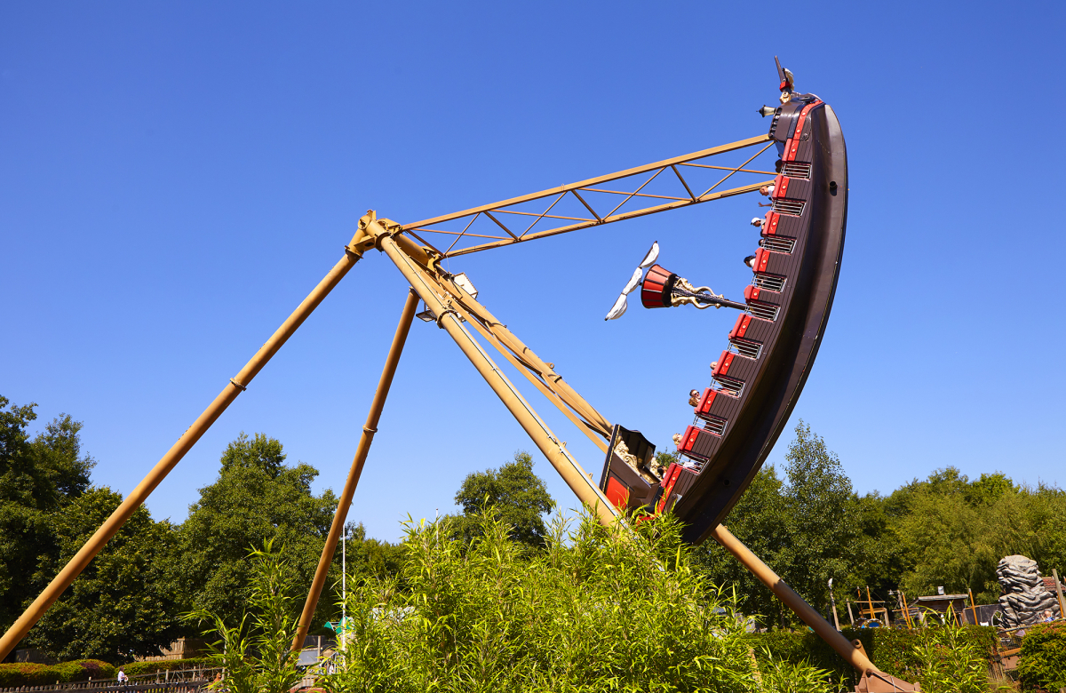 The Flying Cutlass at Lightwater Valley in Ripon, Yorkshire