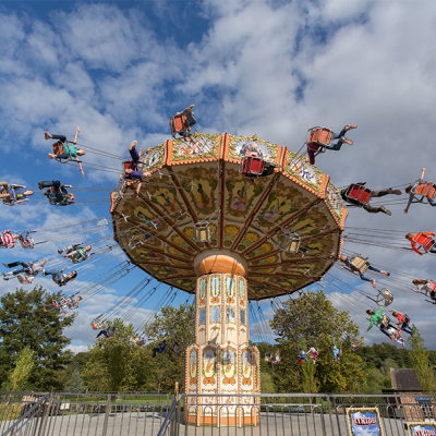 Skyrider ride at Lightwater Valley in Ripon, Yorkshire